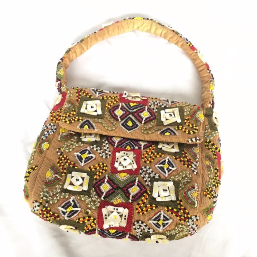 Pierre Urbach by Santi Detail Beaded Shoulder Bag